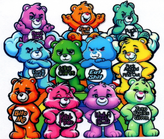 Mix of Swear Bears Decal 26