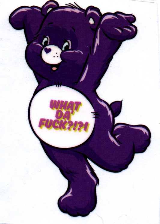 What da F Swear Bear Decal 27