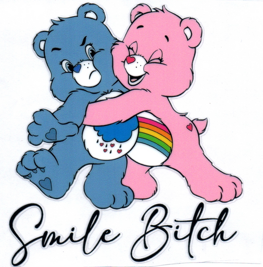 Smile B Swear Bear Decal 30