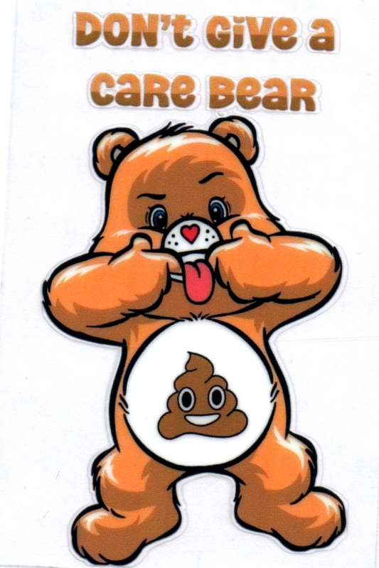 Don't give a care Bear Decal 3