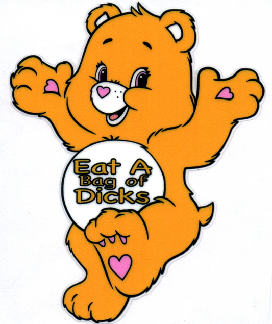 Eat a bag of D's Swear Bear Decal 32