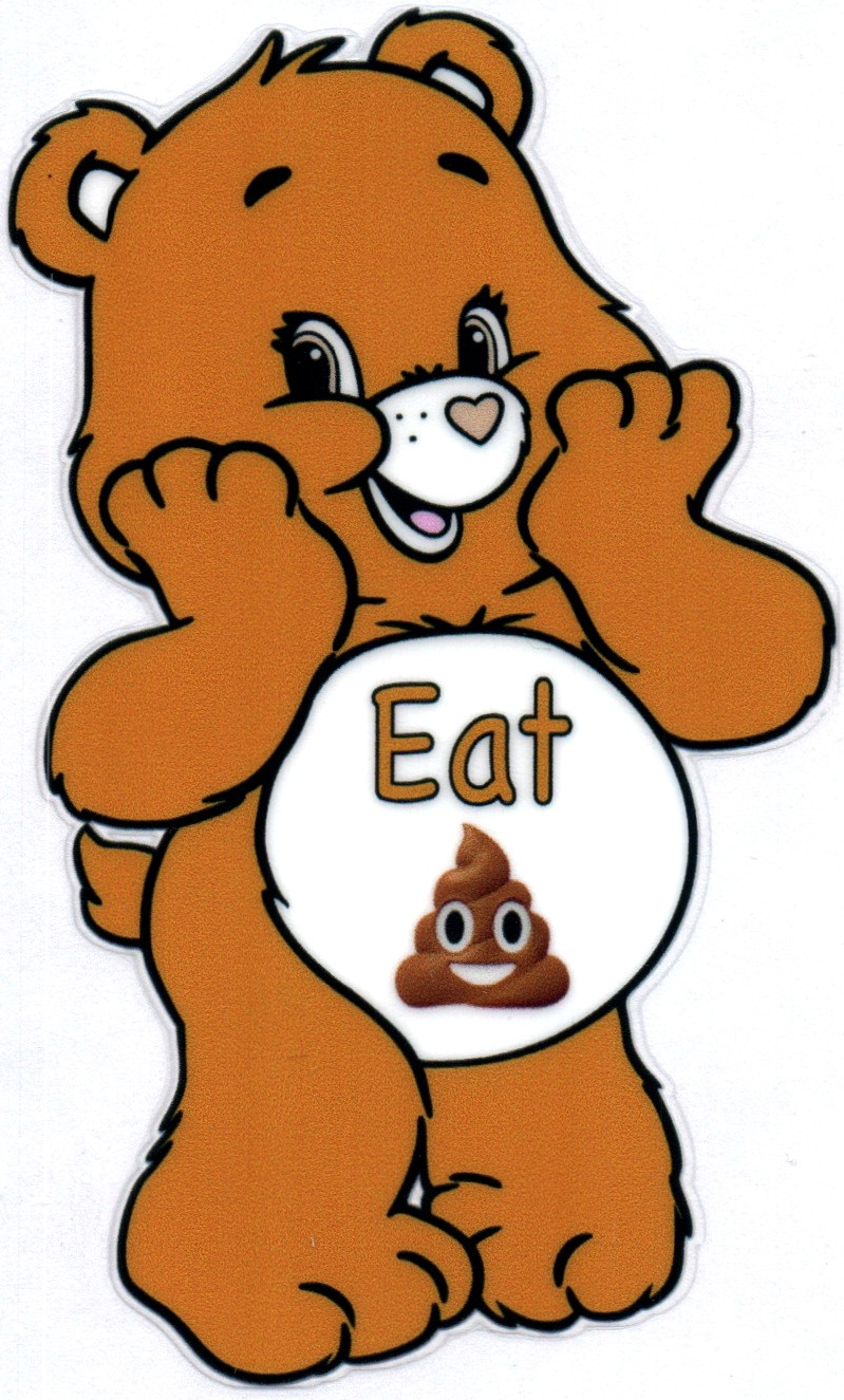 Eat Shit Swear Bear Decal 44