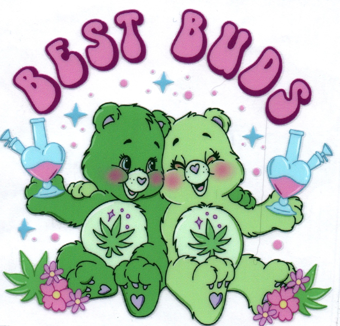 Best buds Swear Bear Decal 45