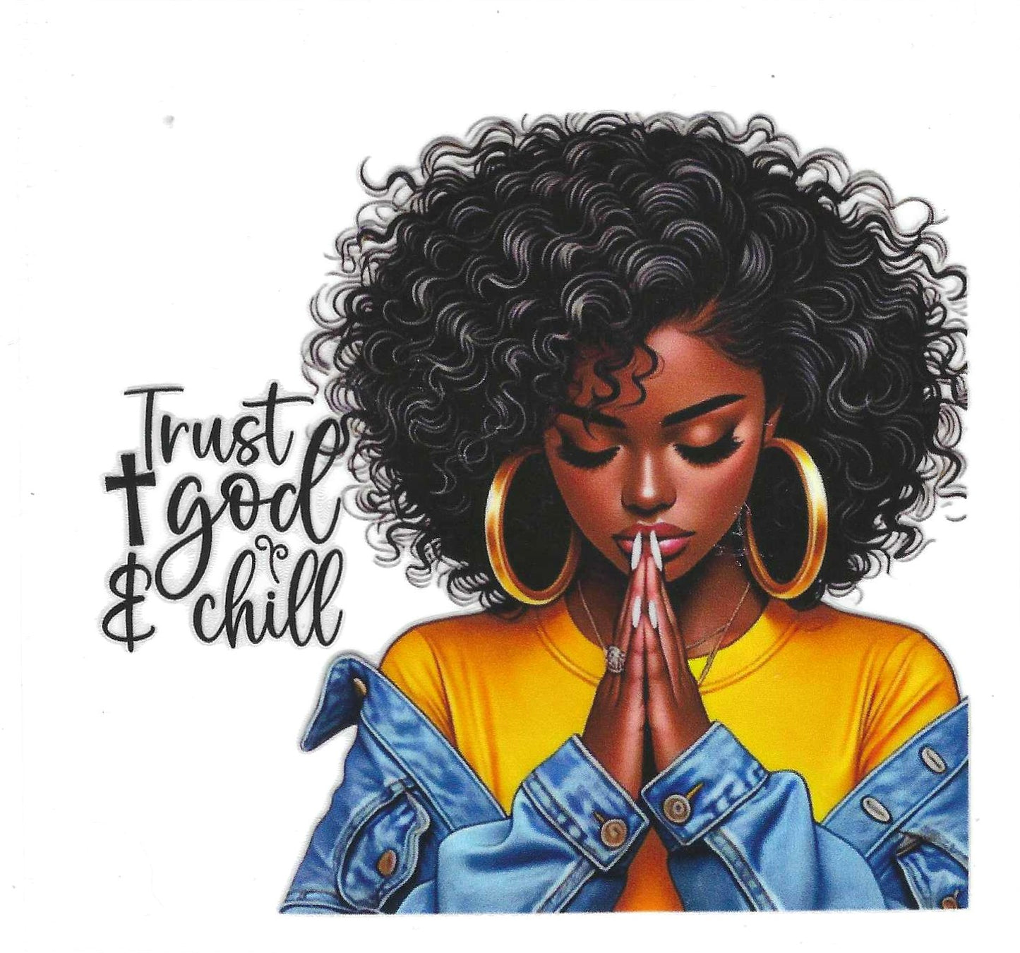 Trust God & Chill Decal