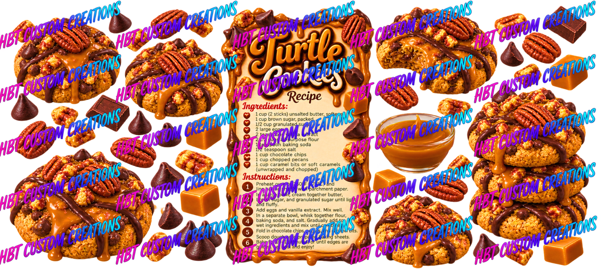 RECIPE 16OZ Turtle Cookies POD
