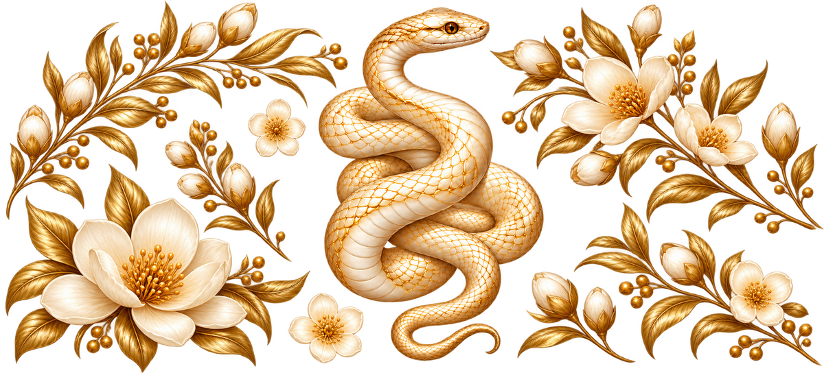 YEAR OF THE SNAKE WHITE SET