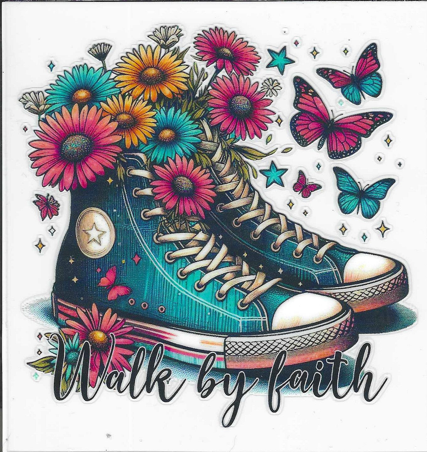 Walk by Faith Converse Decal