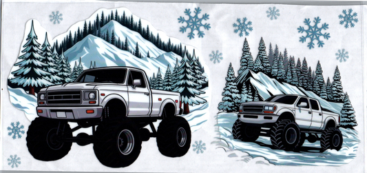 16oz White Lifted Trucks