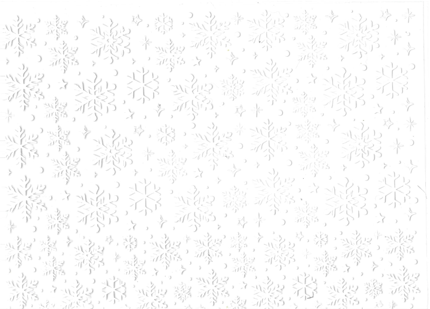 White Snowflakes Element 11 x 9