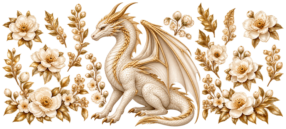 YEAR OF THE DRAGON WHITE SET  POD