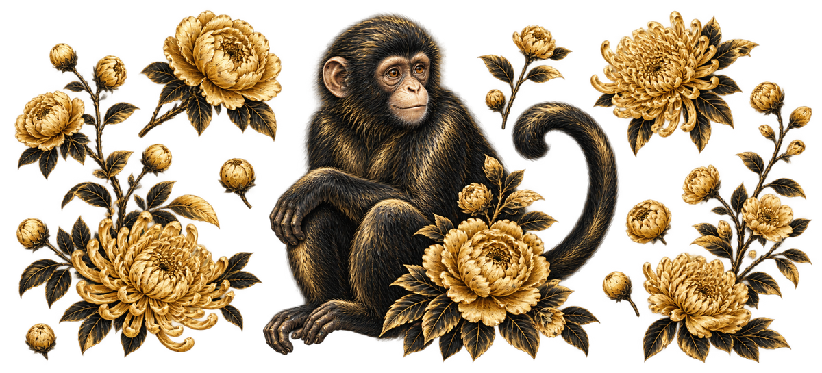 YEAR OF THE MONKEY BLACK STYLE  1 POD