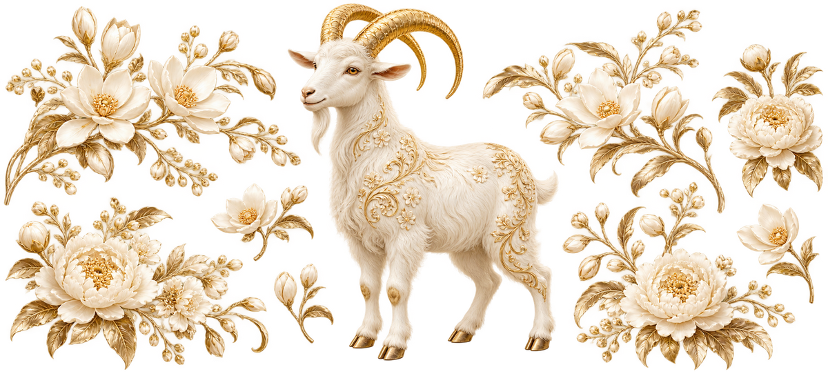 YEAR OF THE GOAT WHITE SET