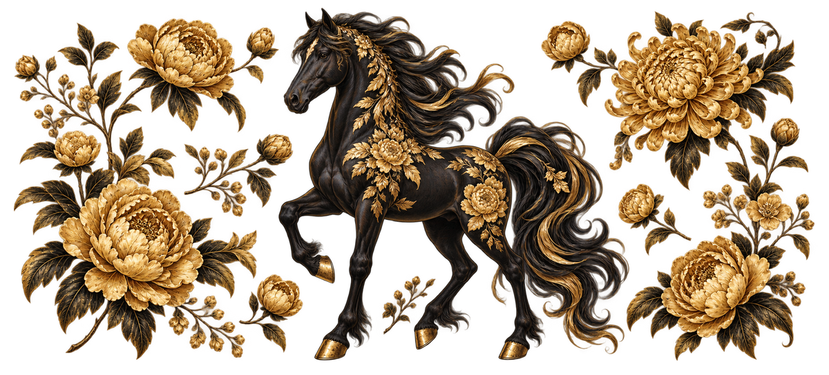 YEAR OF THE HORSE BLACK POD