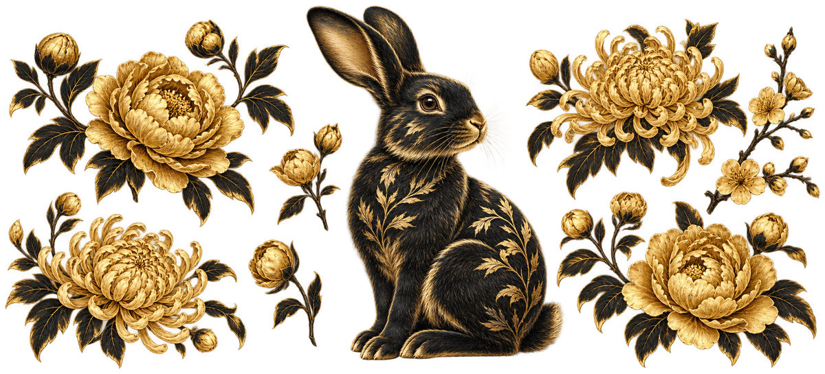 YEAR OF THE RABBIT BLACK POD
