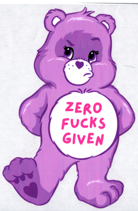 Zero F@cks Given Bear 30oz