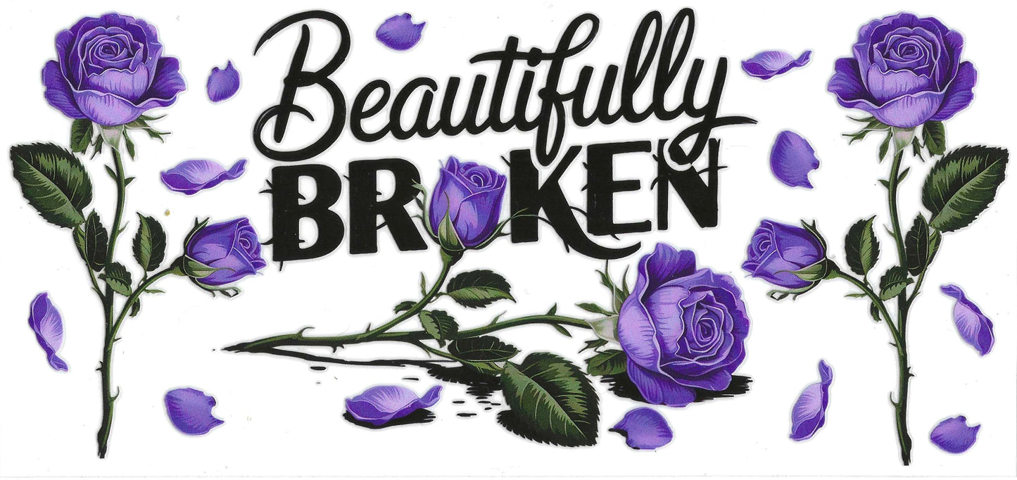 16 oz Beautifully Broken Purple