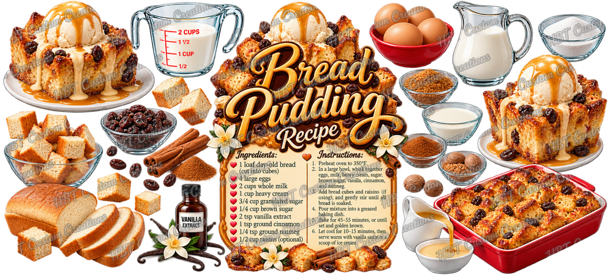 RECIPE 16OZ Bread Pudding POD