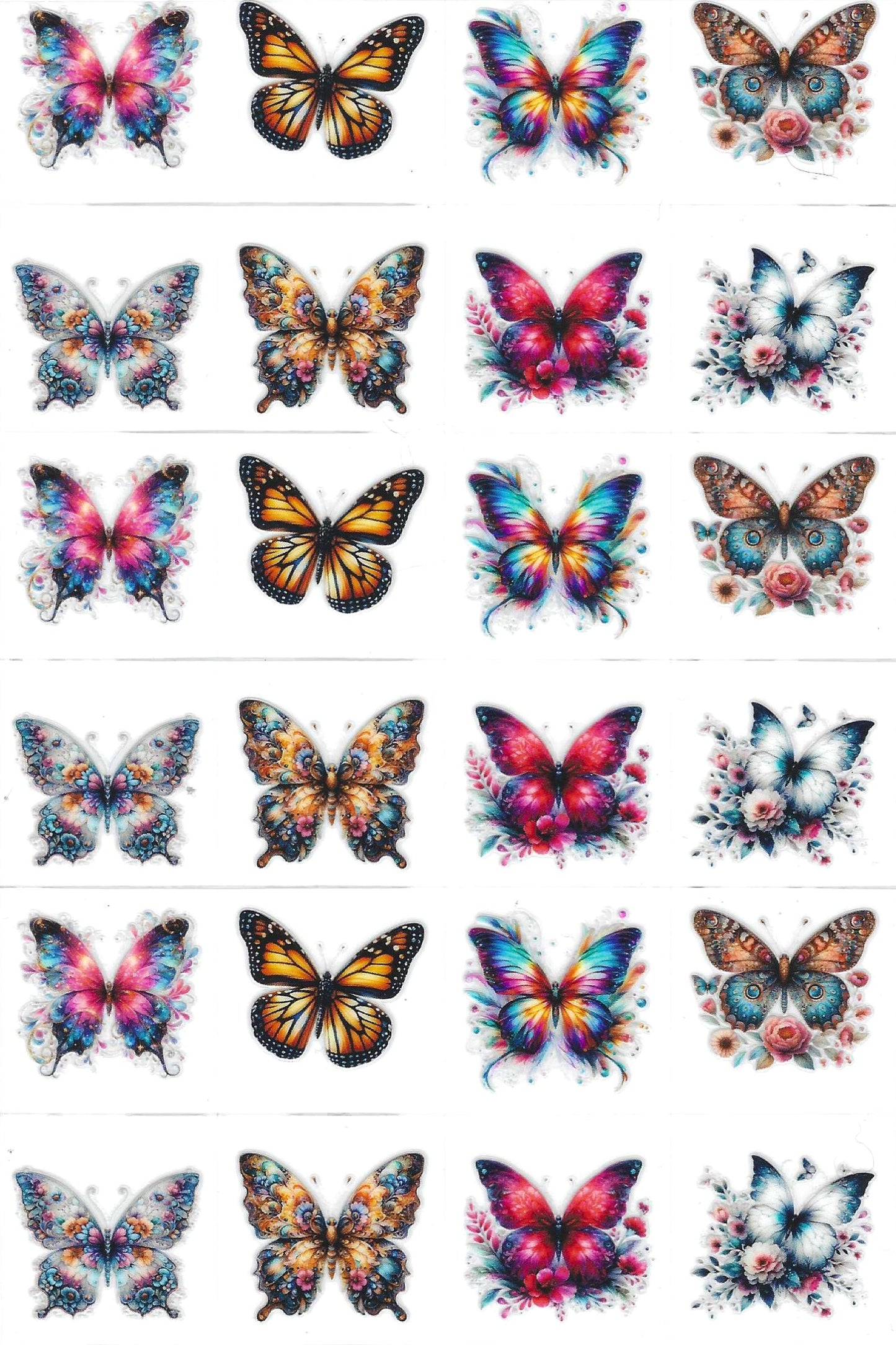 Butterfly 12 Kiss Cut