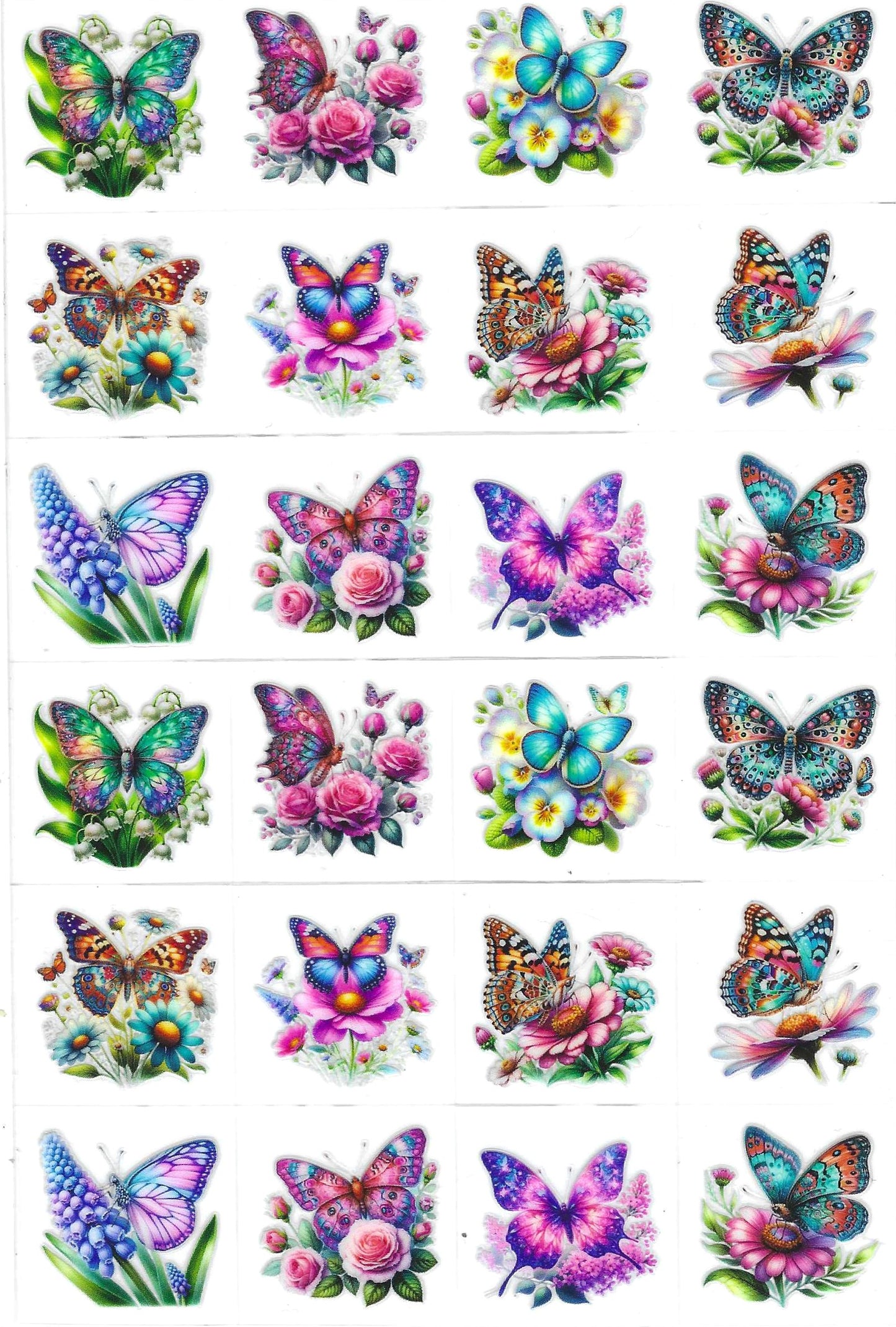 Butterfly 7 Kiss Cut