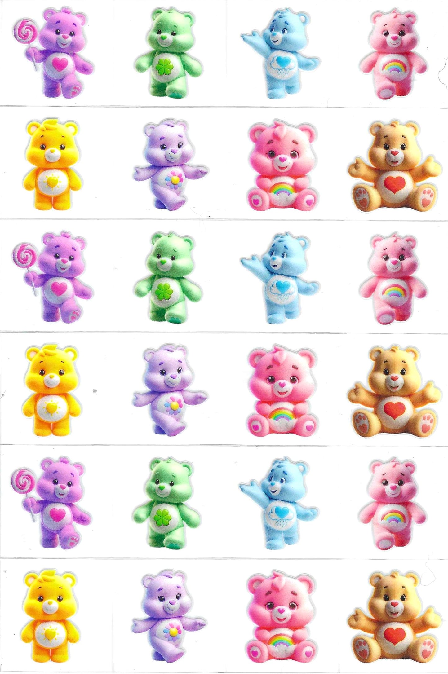 Care Bears 3 Kiss Cut