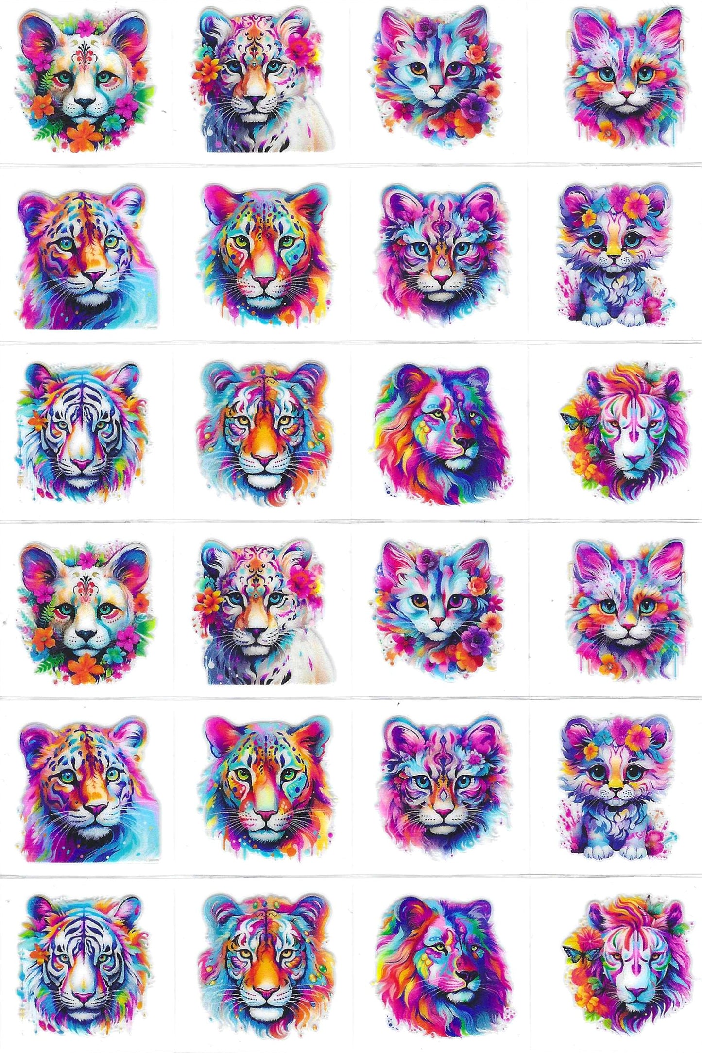 Tigers Kiss Cut