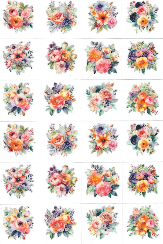 Flowers Coral 3 Kiss Cut