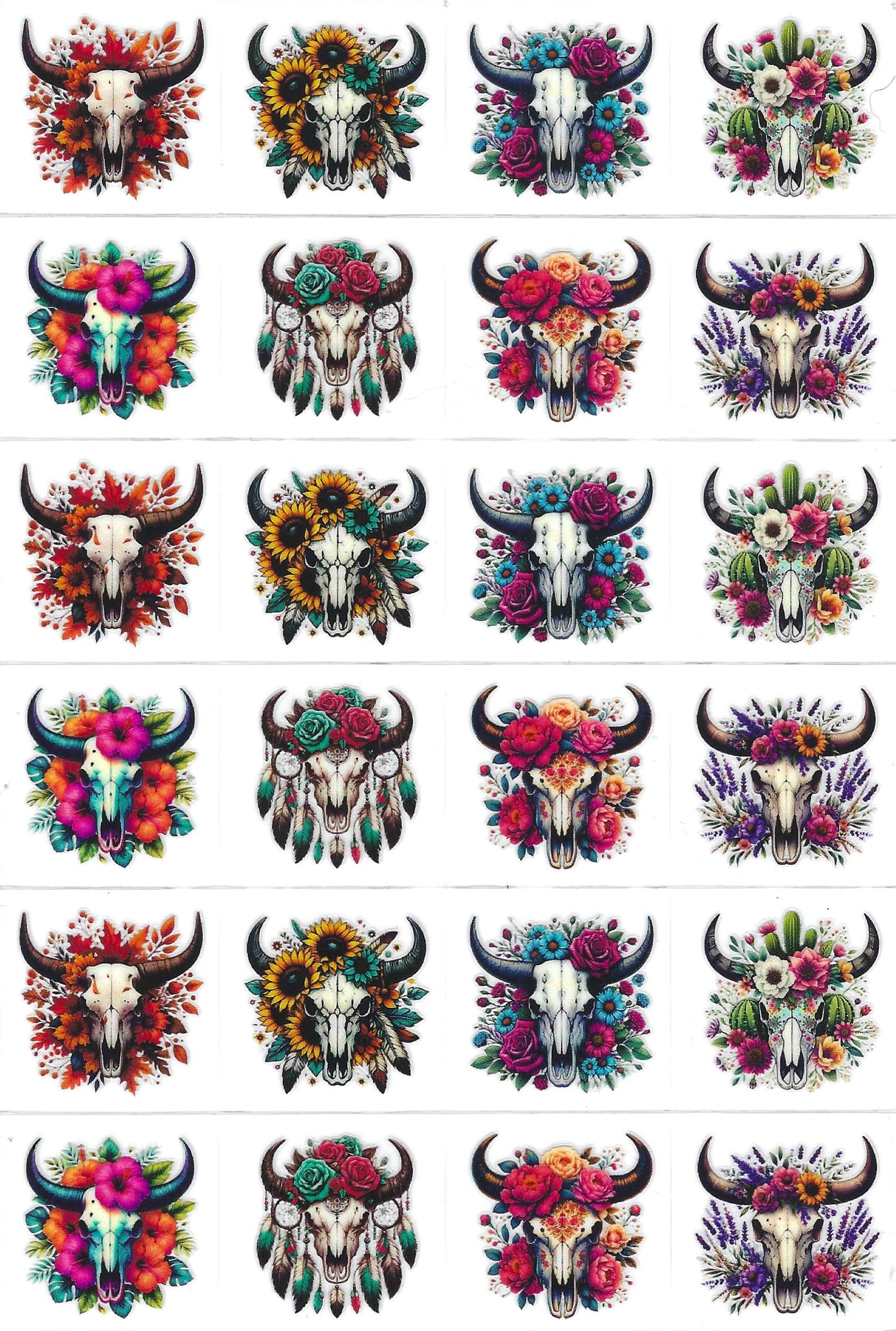 Cow Skulls Kiss Cut