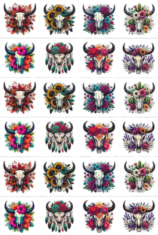 Cow Skulls Kiss Cut