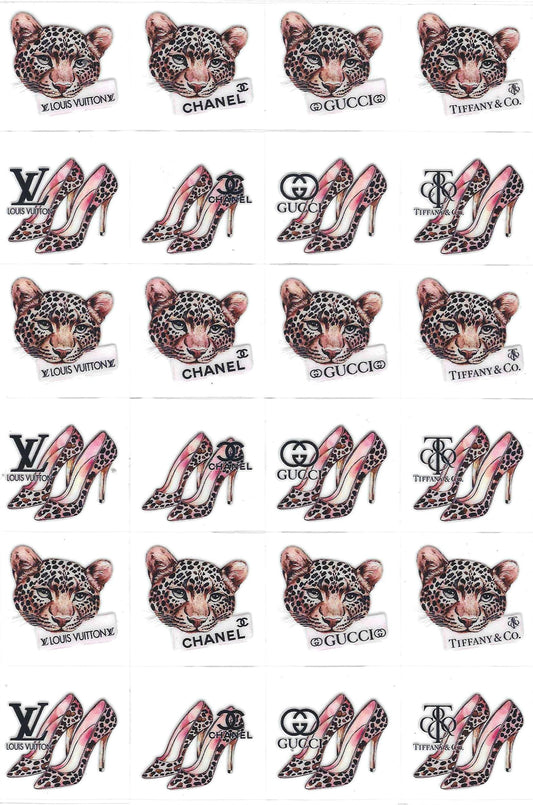 Designer Leopard Kiss Cut