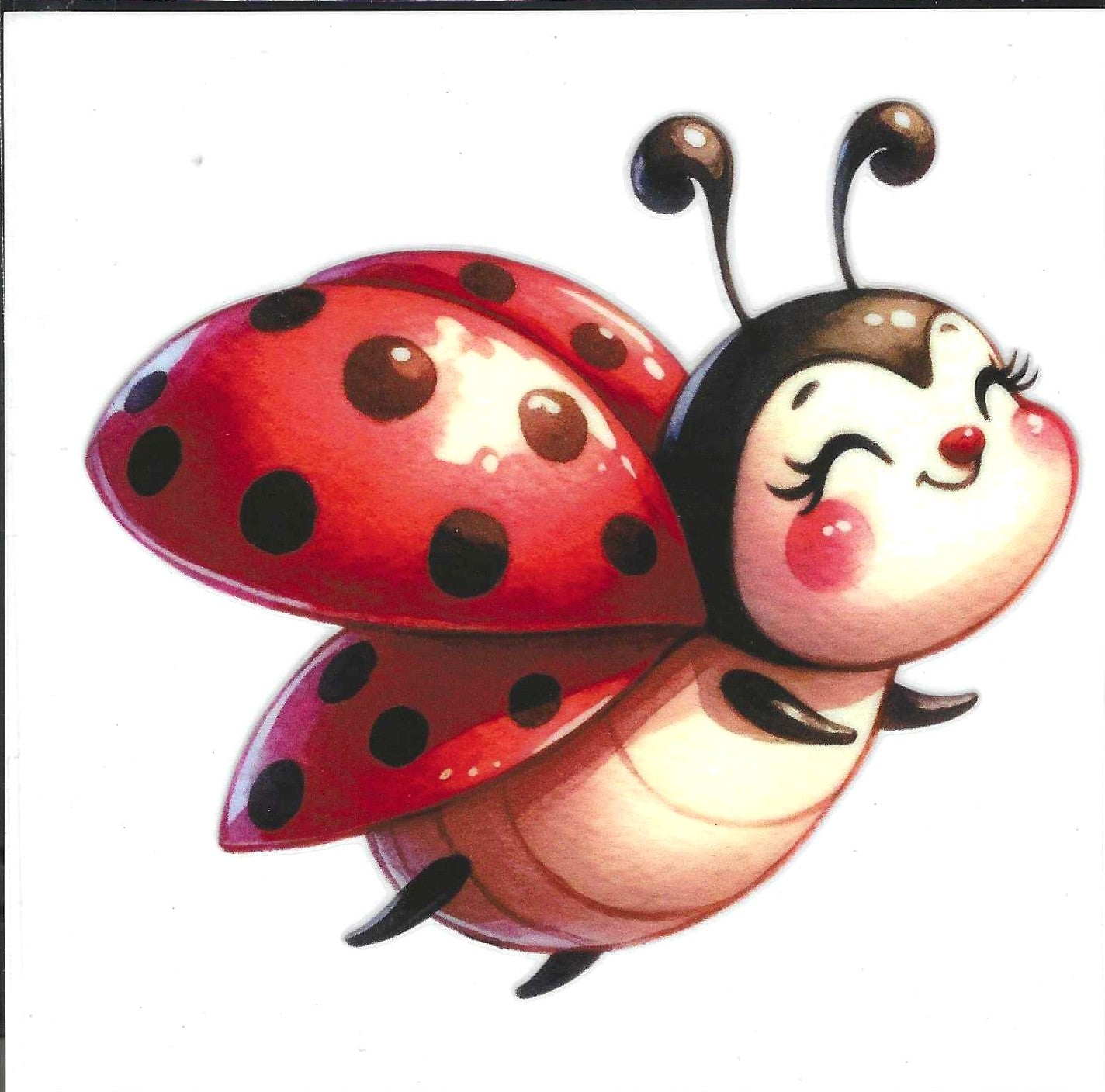 Flying Ladybug Decal