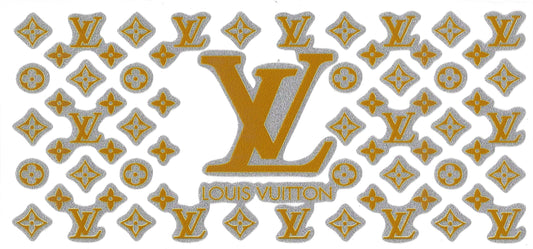 Gold L-V 16oz Glitter