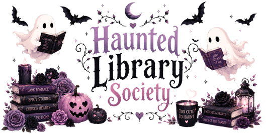 Haunted Library Purple