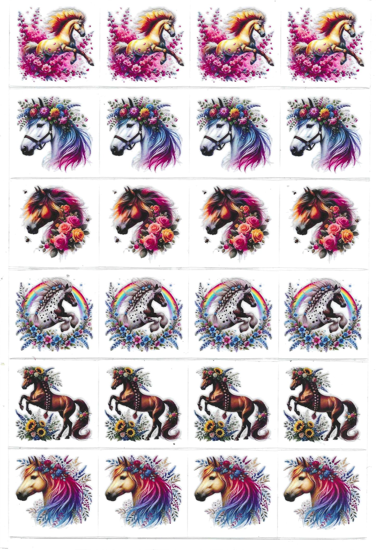 Horses 3 Kiss Cut