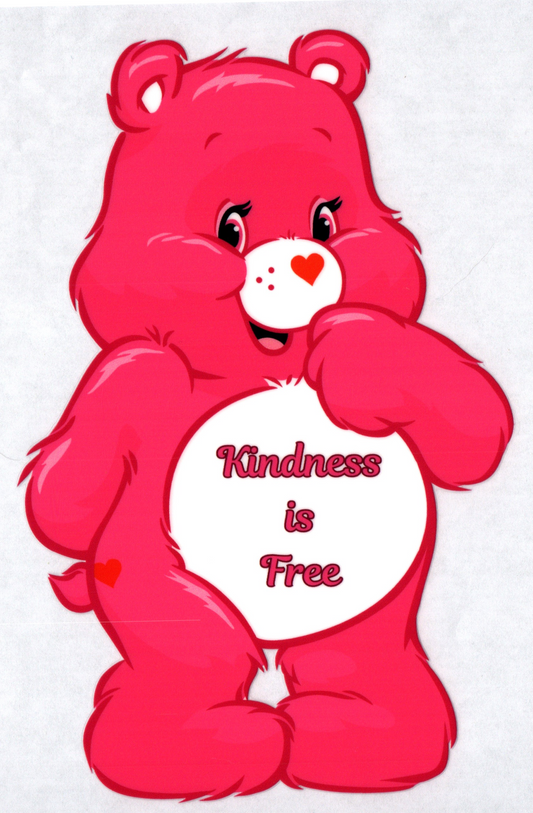Hot Pink Kindness is Free Bear 30oz