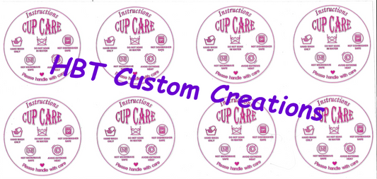 Cup Care Labels Pink Style 4