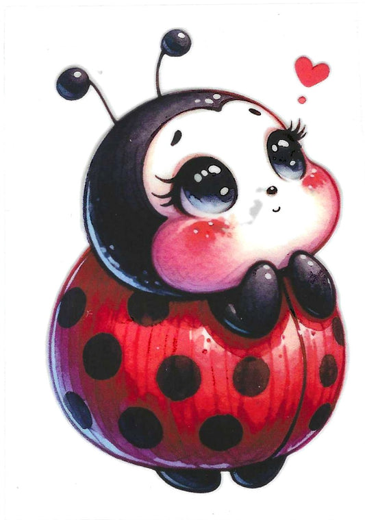 Ladybug looking up Decal