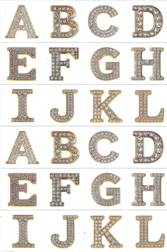 A-Z 0-9 Letters & Numbers Diamond SET 3 SHEETS TOTAL