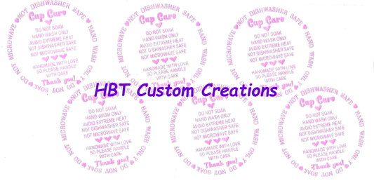 Cup Care Labels Light Pink Style 1