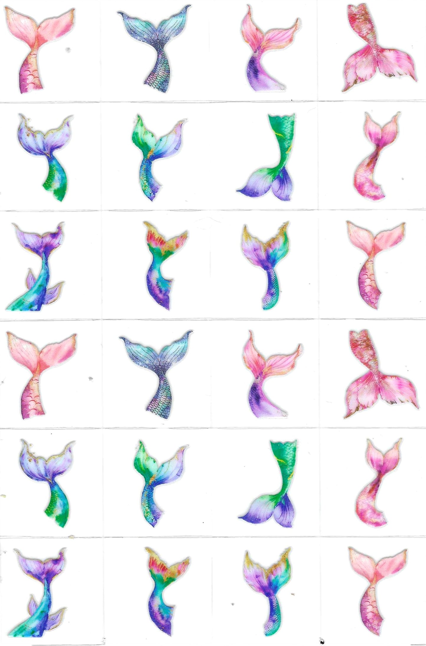 Mermaid Tails Kiss Cut