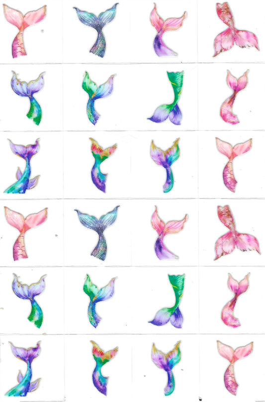 Mermaid Tails Kiss Cut
