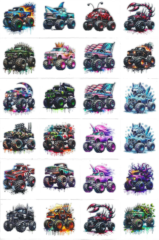 Monster Trucks 1 Kiss Cut