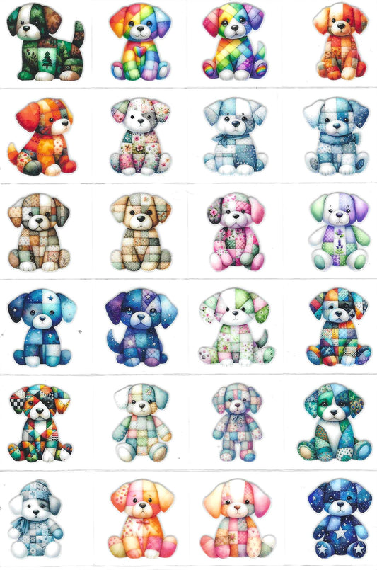 Patchwork Puppies Kiss Cut