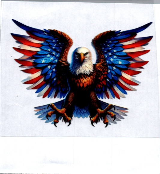 Eagle RWB wings 1 Patriotic Decal