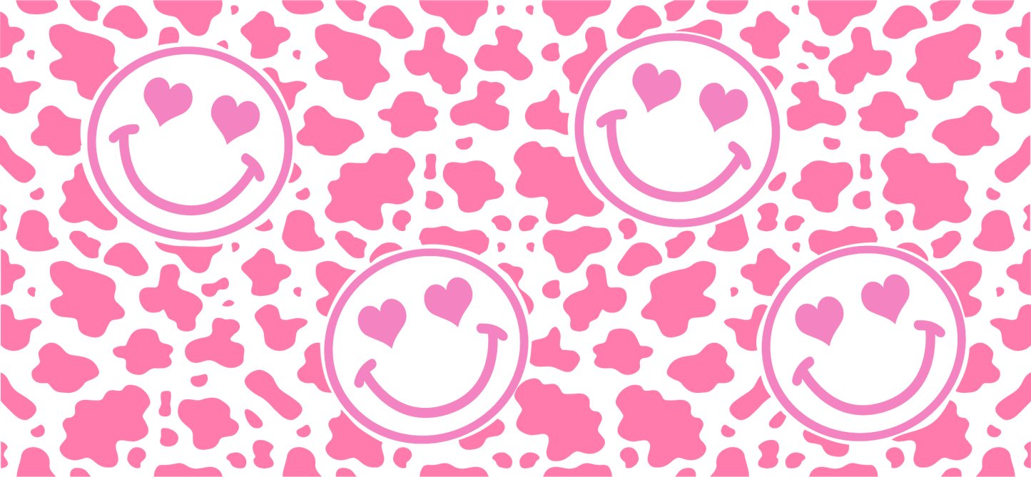 Pink Leopard Smiley 16 oz