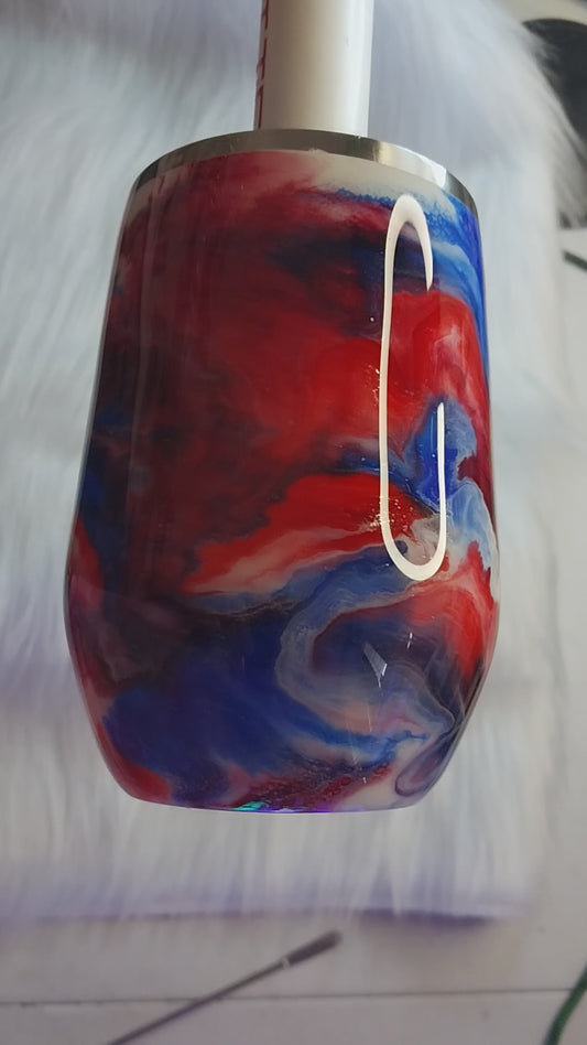 14 oz Wine Tumbler American Pride w/glow