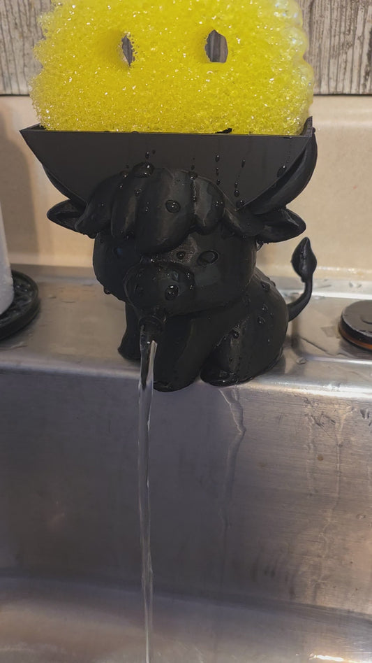 Highland Cow Scrub Daddy Holder