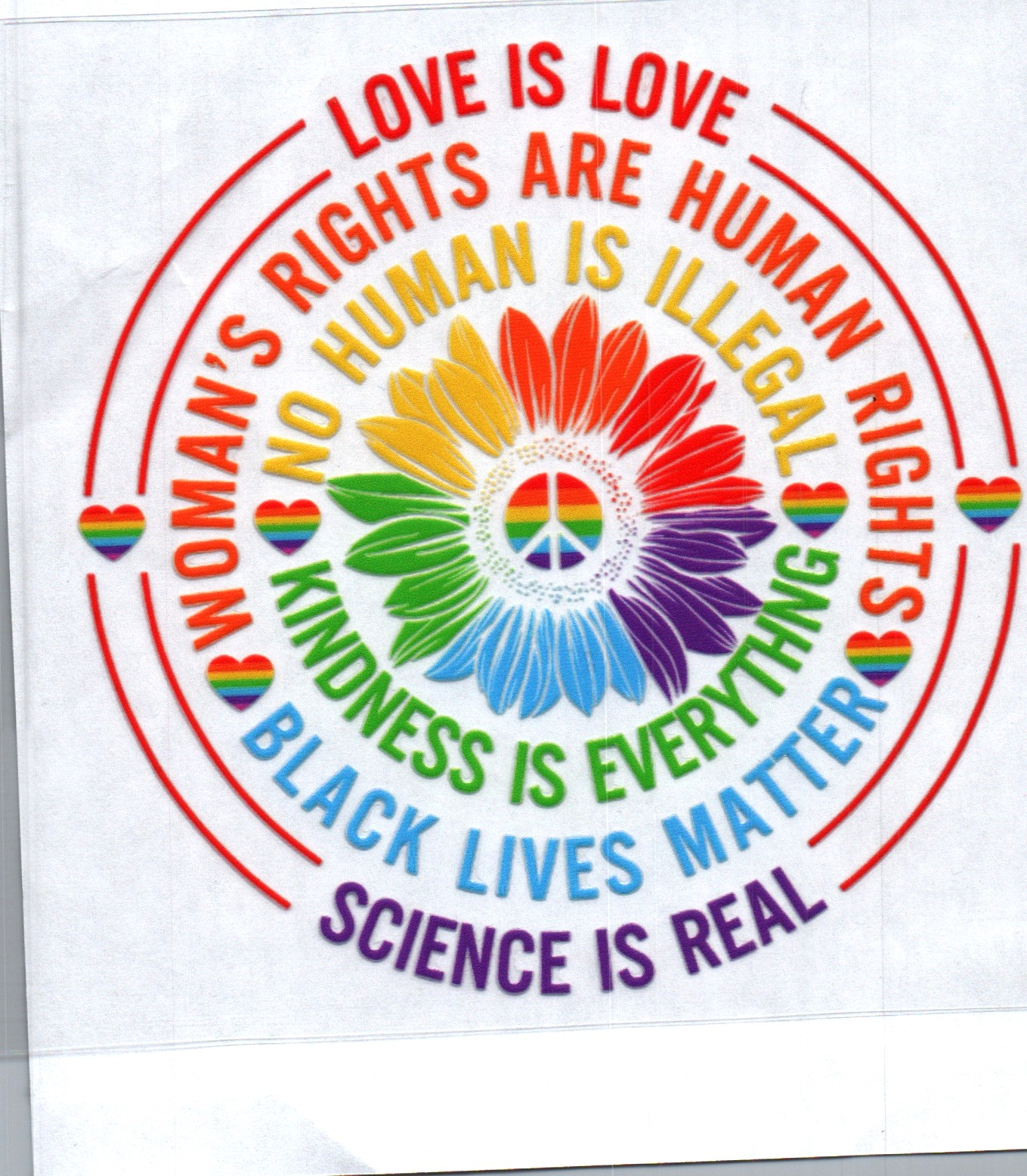 Love is Love Woman's Rights Pride Decal