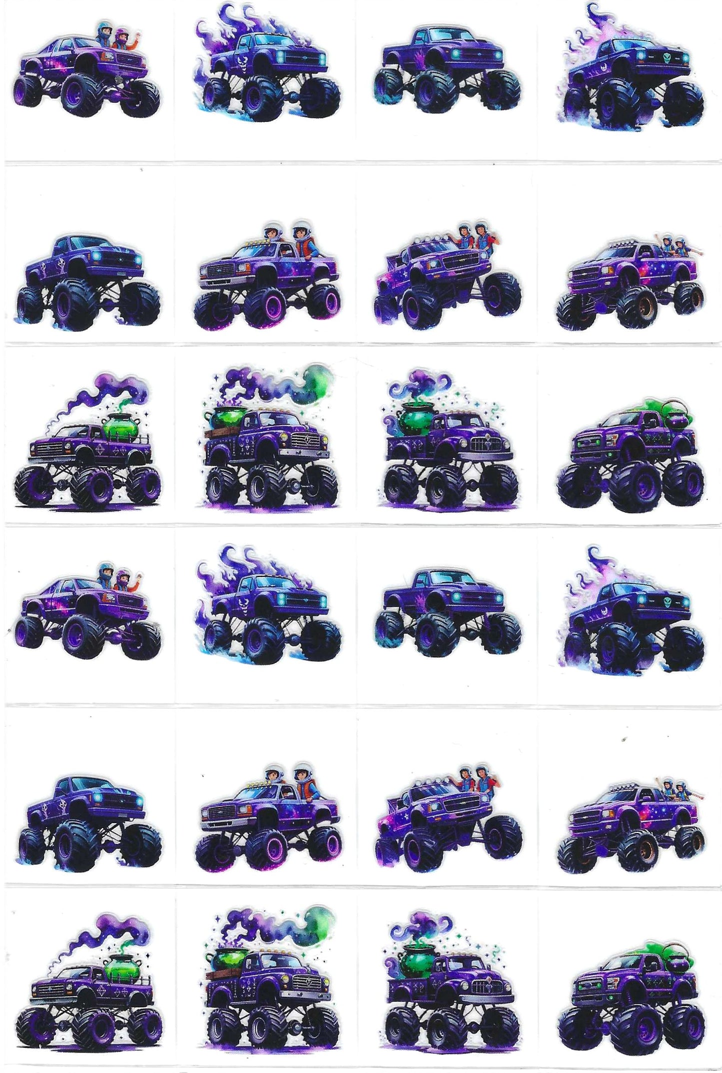 Monster Trucks 3 Kiss Cut