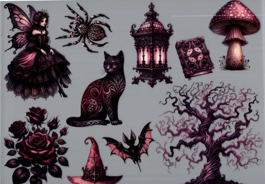 Purple Mystical Cat Element