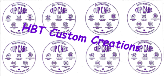 Cup Care Labels Purple Style 4